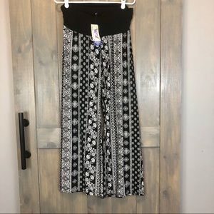 🆕 Maternity Patterned Palazzo Pants, Size Small